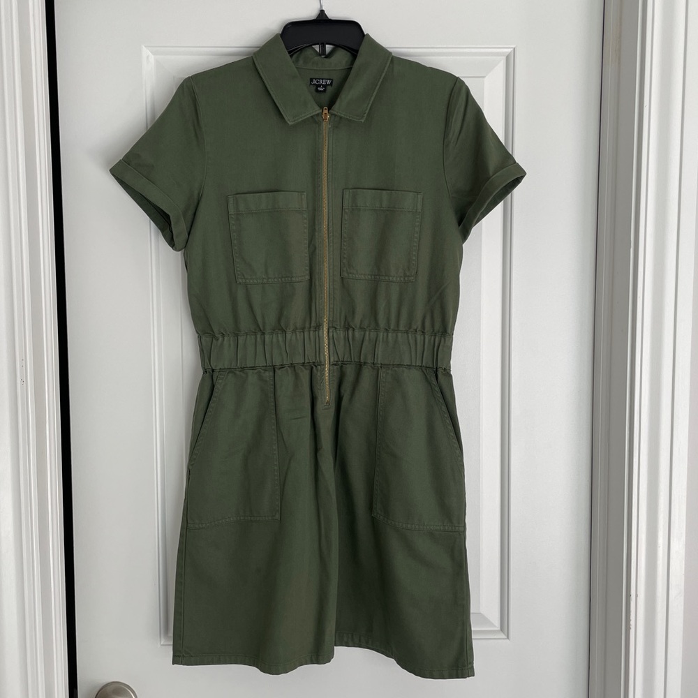 JCrew Cinched Waist Chino Dress